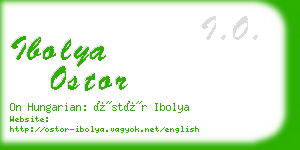 ibolya ostor business card